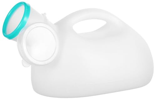 GARVALON Urinoir Portable pour Hommes Plastique Bouchon Ergonomique Réutilisable pour Voiture Voyage Hospitalier Usage Quotidien Sécurité Sanitaire
