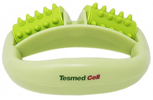 TESMED Cell Anti Cellulite Massageroller mit Griff, Grün