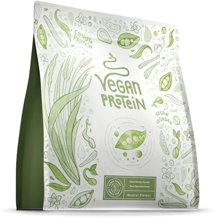 Veganes Proteinpulver | Neutral Ohne Süßungsmittel | 600g Eiweißpulver | Premiumqualität Protein | Made in Germany | Alpha Foods