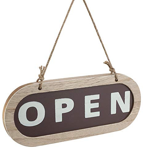 AIOIA Letrero de Puerta Abierta o Cerrada,Señales Abiertas y Cerradas de la Tienda para la Tienda Café Restaurante Pub Bar