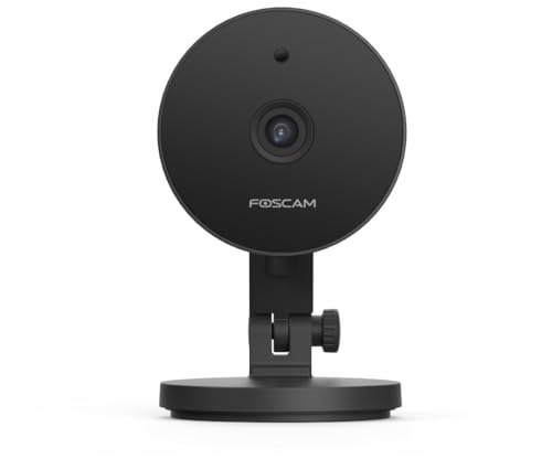 Foscam C2M-B Caméra IP WiFi intérieure HD 2MP Détection de Mouvement Intelligente - Compatible Amazon Alexa Noir