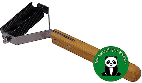 Bamboo Groom Doppelseitiger Kamm mit Edelstahlzähnen