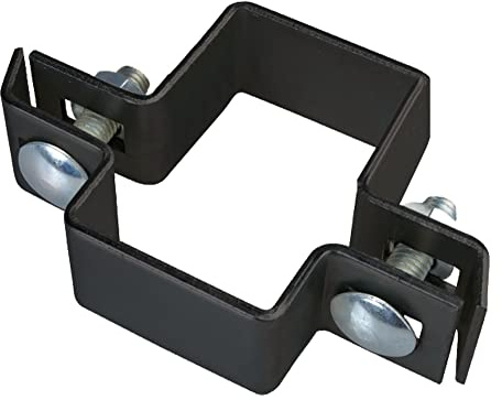 Alberts 680275 Collier central pour poteaux carrés | anthracite | pour poteaux 60 x 40 mm