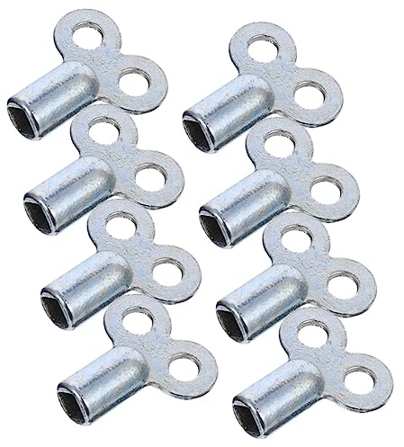 Veemoon 8pcs Radiator Bleed Keys Exhaust Valve Wrench for Home Heating Systems Compatible Radiators and Faucets Convenient Plumbing Tool for Air Release