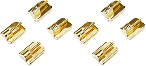 Gardinia Crochet Adhésif pour Barre de Vitrage Hauteur 11 mm cuivre, ABS, Laiton (Lot de 2)