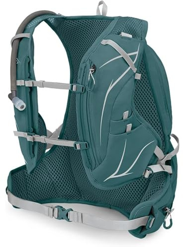 Osprey Dyna 15L Damen Running Hydration Vest mit Hydraulikspeicher, Cascade Blue/Silver Lining, Medium/Large