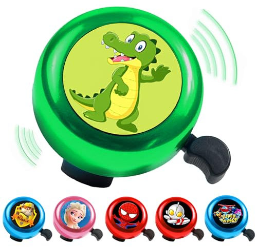 YOUYIKE Campanello Bici Bambino, Verde Campanello Bicicletta, Campanello Bici Bambina, Campanello Per Manubrio Della Biciclett, Suono Nitido E Melodioso Mini Campane, Campana Bici Per Ragazzi Ragazz