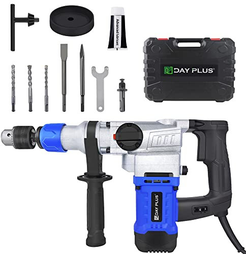 Qimu Martello Elettrico 1500 W 6J SDS-Plus Multifunzione 0-800 RPM Velocità Variabile Con Manico Girevole a 360°