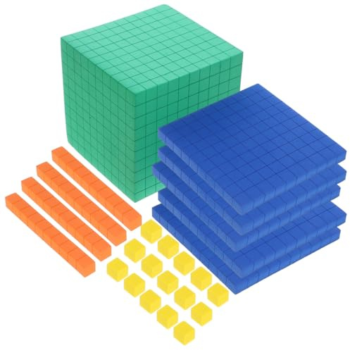 ibasenice Bloques De Matemáticas De Plástico para Niños Material Didáctico 10 Piezas Manipuladores Eva Educación Infantil Aprendizaje Matemático Enseñanza Casa