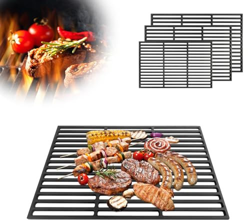 MAYTIIMO Gusseisen Grillrost Gusseisen 60 x 40 cm Gussrost Grillrostprofi Grillgitter für Holzkohlegrill, Gasgrill und mehr, 1 Stück