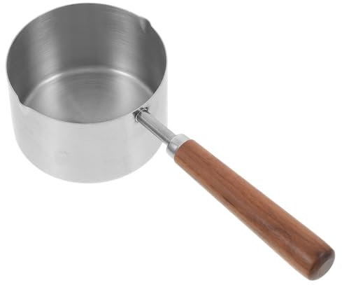 Milisten Dog Food Scoop Measuring Cup Wooden Handle Durable Pet Food Scoop for Accurate Portion Control for Dogs and Cats Lightweight and Reusable Design