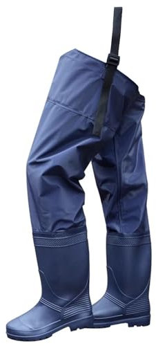 KPHYMOD Watstiefel PVC-wasserdichte Hüft-Wathose, H 32,7 Zoll Herren-Stiefel Für Angeln, Jagen Und Umpflanzen Im Freien Mit Stollensohle(39 EU)