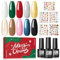 COSCELIA UV Nail Polish Set Smalto Semipermanente, 10 Colori Gel Chiodo Nail Polish Gel Smalto Starter Set per Unghie Regalo per Studio di Manicure Fai da Te