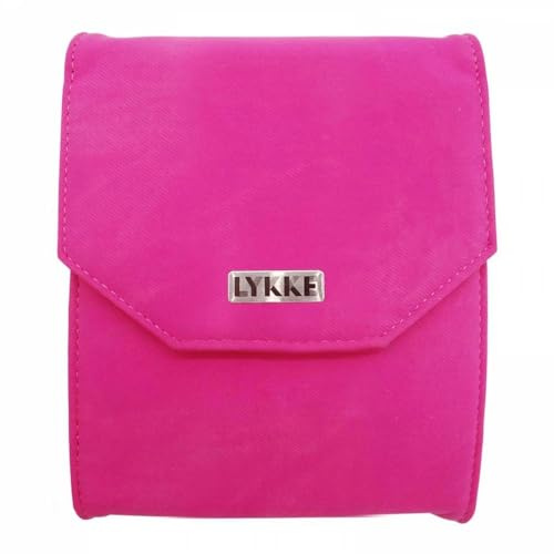 LYKKE Starter-Set, austauschbare Rundstricknadeln, 12,7 cm, Blush Fuchsia Faux Denim