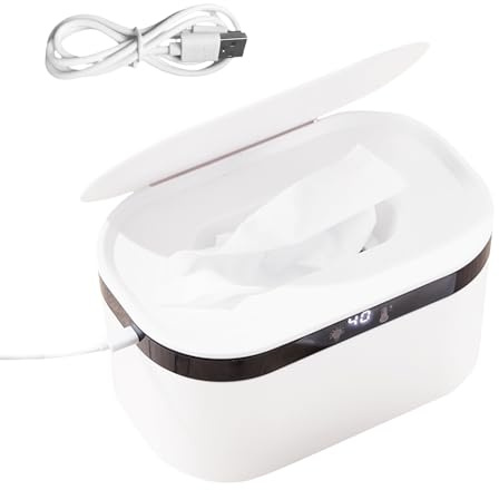 Calentador de toallitas, calentador de toallitas para niños, calentador de | toallitas húmedas termostático portátil, dispensador de toallitas e higiénico para coche, viaje, picnic, camping, casa