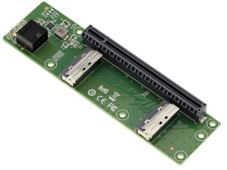 KALEA-INFORMATIQUE 2 Port MCIO 8i Card to PCIe Gen 5.0 x8 or x16 to relocate a PCI Express Port