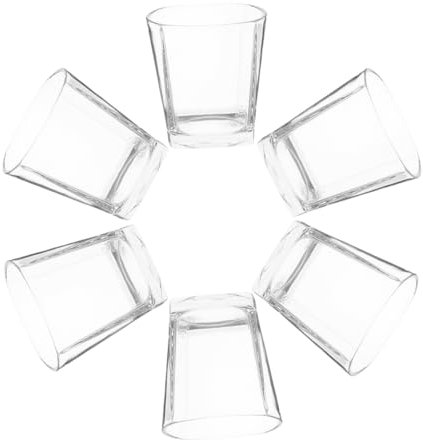 ROMISBABA 6pezzi Bicchieri Da Whisky Trasparente Bicchieri Eleganti Per Cocktail e Spirituosi Perfetti Per Feste e Occasioni Speciali