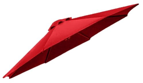 Ombrellone da giardino a banana, 3 m, di ricambio, leggero e robusto, facile da installare, per spiaggia e piscina, design a 6 bracci, per uso esterno