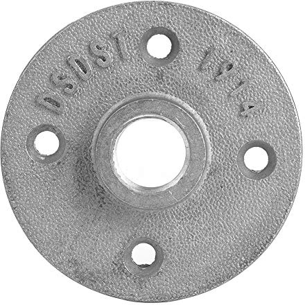 Dioche Flangia Base Flangia Pavimento Lega di Alluminio a 4 Fori Filettati Mensola Fissaggio Base per Tubi per la Decorazione Domestica