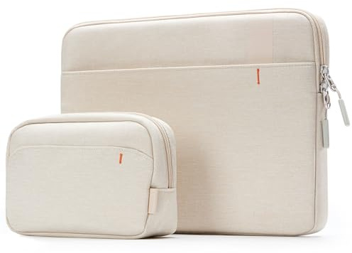 Inateck 360° Schutz Laptoptasche, Kompatibel mit 13 Zoll MacBook Air/Pro | Hülle Kompatibel mit MacBook Air 13 M5/M4/M3/M2/M1 2018-2026, MacBook Pro 13 2016-2022, MacBook Neo 2026,mit Zubehör Tasche