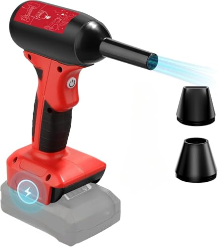 Jet Dry Mini-Gebläse, Jet-Ventilator, 130.000 U/min, Windgeschwindigkeit, 4-Gang-Steuerung, kompatibel für Einhell 18V Power X-ChangeLithium Akku, Superjet-Gebläse zum Trocknen, Reinigen