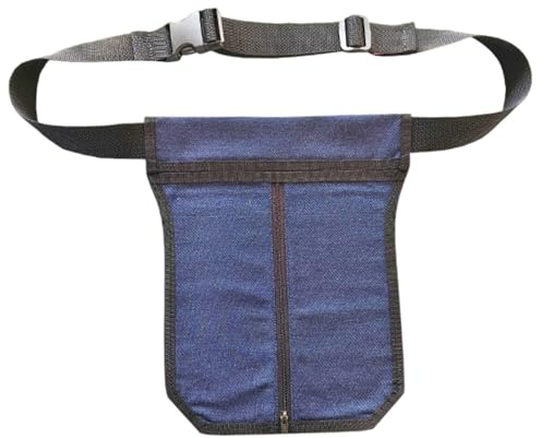 Katheterbeutelhalter an der Taille 25, 4 x 23, 9 cm wasserdichter Nephrostomiebeutelhalter aus Polyester mit offenem Reißverschluss vorne und Beingurt für Urin Massageflasche