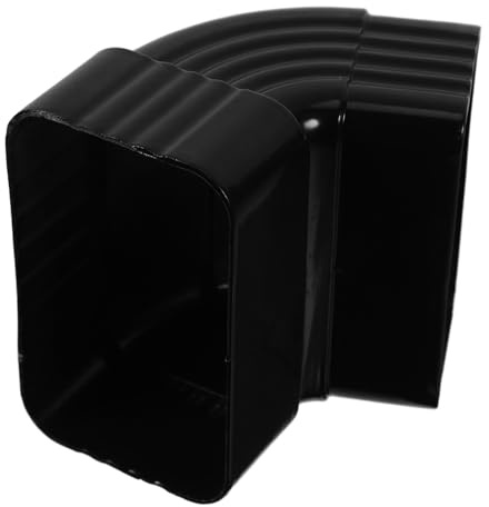 WOONEKY Connettore in Lega di Alluminio per Tubo Pluviale con Curva Resistente e Facile da Installare Adattatore per Grondaie e Raccordi Antipioggia Duraturi