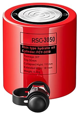 Martinetto idraulico da 20 tonnellate con retrazione automatica, stelo del pistone placcato, cilindro di sollevamento con corsa di 50 mm(30T/66138lb-2in Stroke)