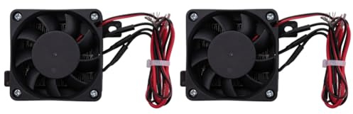 ISTOVO 2X 70W 12V Chauffage DC Ventilateur Thermostatique Oeuf Incubateur Chauffage PTC Ventilateur Chauffage ÉLéments Chauffants Chauffage ÉLectrique
