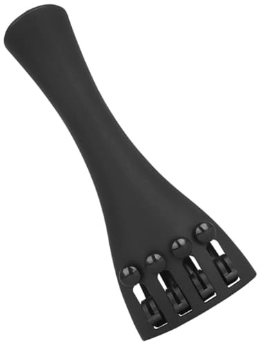 GLSTOY Cordal del Puente para Violín 4/4 de Fibra de Carbono, Accesorio Ligero y Resistente 4 Microafinadores, Pieza de Repuesto para Violines 3/4 y 4/4, Adecuado para Músicos
