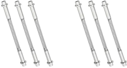 BUAGOUWZ Lot de 6 Goupilles de Charnière pour Porte Anti-Tempête K 5131, Goupilles de Charnière pour Porte Moustiquaire en Aluminium, Goupilles de Charnière, Capuchons de Bague, Ressorts