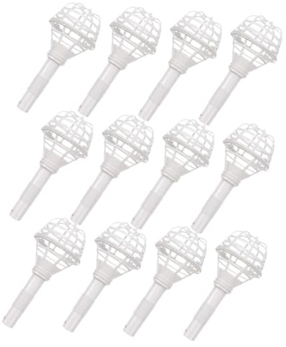KOCKSHION Supporto Resistente Allusura per Bouquet da Sposa Bianco in Plastica Facile da Conservare 12 Pezzi per Feste di Matrimonio e Progetti DIY