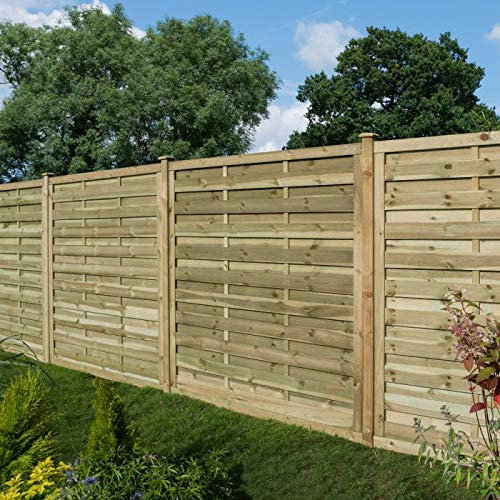 Rowlinson 6ft x 5ft Gresty Garden Screen Fence Panel Pack of 3 - Self Assembly