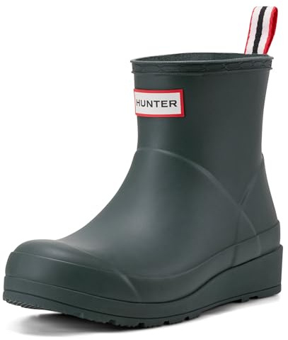 Hunter Women's Play Short Rain Boot, Arctic Moss, 7