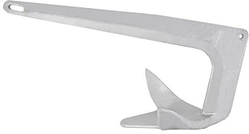 ISURE MARINE Anclaje de acero galvanizado en caliente, 7,5 kg, ancla de fuerza Bruce Claw (7,5 kg)