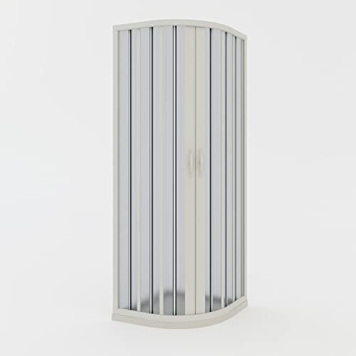 Cabina de ducha plegable de PVC 70 x 90 cm H 185 mod. Loto con apertura central