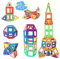 mysoler Magnetische Bausteine 48 Teile mini Magnet Spielzeug Kinder DIY Magnetspielzeug Magnet Spielzeug Lernspielzeug Geburtstag Vorschule Kinder Kleinkind Jungen Mädchen ab 3 Jahren