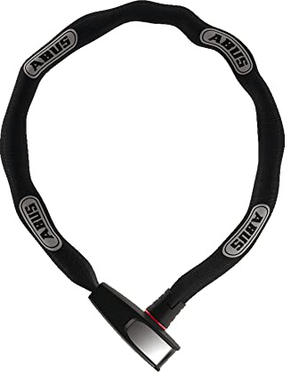 ABUS kedjelås Catena 6806K QST – Cykellås med hållare – ABUS säkerhetsnivå 6 – 6 mm tjockt – 85 cm långt – Svart