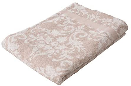 EMOOR Jacquard-Handtuchdecke, Baumwolldecke, Hergestellt in Japan, 140 x 190 cm, Beige, Baumwolle Handtuch Decke Extra Großes Strandtuch, Kühl und Trocken Japanische Futon Tatami-Matte