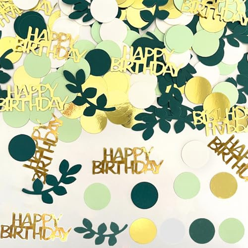 SHUBEIEUMI 100 Stück Konfetti Geburtstag Deko, Konfetti Birthday Party Dekoration, Glitzerkonfetti Dekoration, für Geburtstage, Jubiläen, Partys, Tischdeko