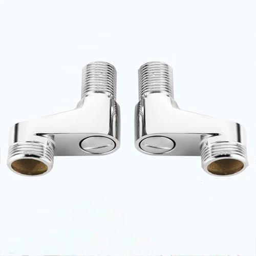 BiaoTeng Reductor Laton 3/4 a 1/2 Excentricas Grifo Ducha, 2 Piezas Adaptador Grifo Ducha 1/2 3/4 67 mm