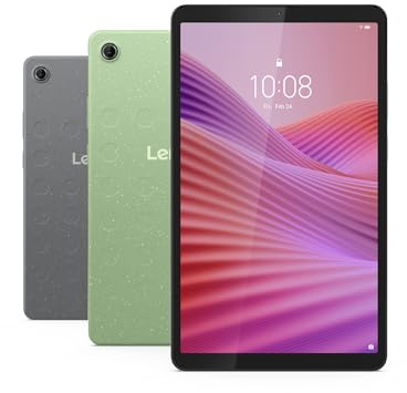 Lenovo MediaTek Helio G85 Tablette avec écran LCD 8,7 1340 x 800, 4 Go de RAM, 64 Go de mémoire, Android 14, Gris Luna