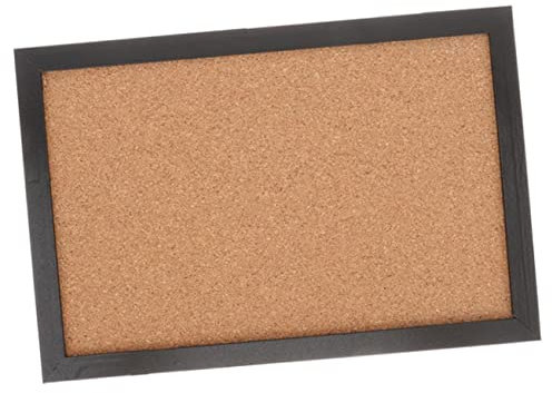 Gadpiparty Message Board Kleine Korkpinnwand 30x40cm Schwarzer Rahmen Reißzweckfest Memo Board Büro Wanddekoration