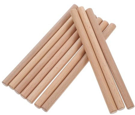 Amosfun 10piezas De Madera Para Tableros Perforados Ganchos De Madera Organizadores Multiusos Fácil Instalación Diseño Elegante