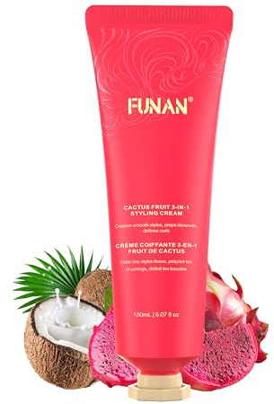 Cactus Fruit 3-In-1 Styling Creme - Glatte Styles, Glänzende Blowouts vorbereiten, definiert Locken (5,07 oz.), Keine chemischen Aromen fliegen weg Haar Tamer.