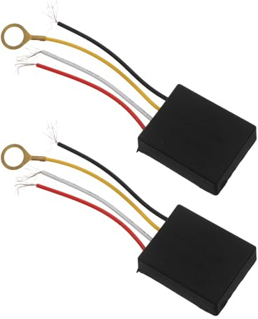 GLEAVI Modulo Interruttore Dimmer a LED Touch 2 Pezzi Rilevatore Dimmerabile per Lampada da Tavolo Kit di Sostituzione Controllo Luminosità Regolabile Compatibile Lampade LED