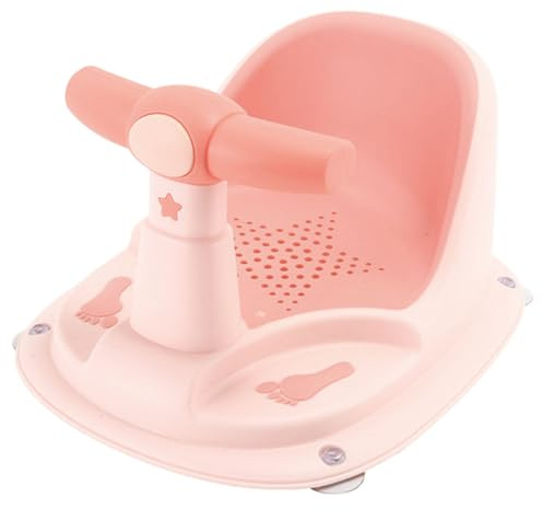 HOOTNEE Badewannensitz Rutschfest aus Kunststoff mit Saugnäpfen Ergonomischer Kleinkind Badesitz für 6 12 Monate Babysitz für Sicheres Baden und Einfachen Transport