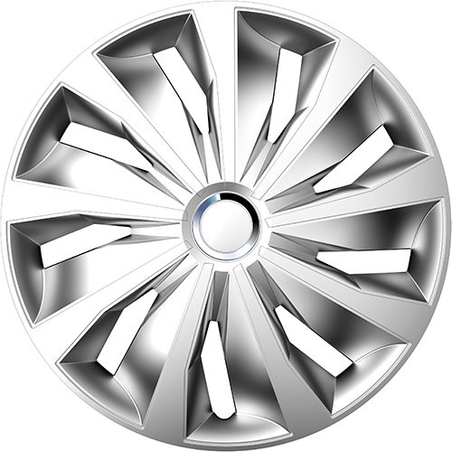 ZentimeX Z778469 Radkappen Radzierblenden universal 15 Zoll Silver