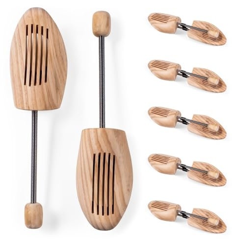 Blumtal® Schuhspanner für Damen und Herren aus Echtholz im 5er Set - Knickschutz Schuhe - Schuhstrecker Kiefernholz - Schuhspanner Herren - Schuspanner Damen - Shoe Tree- Schuhstrecker - Gr. 40-41