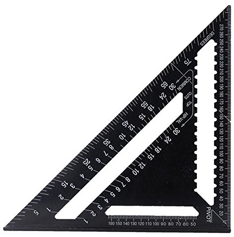30,5 cm metrisches Dreieck-Winkelmesser aus Aluminiumlegierung für Ingenieur, Zimmermannschaft, Rahmen, Dachdecken, Bauen und Umbau Projekte